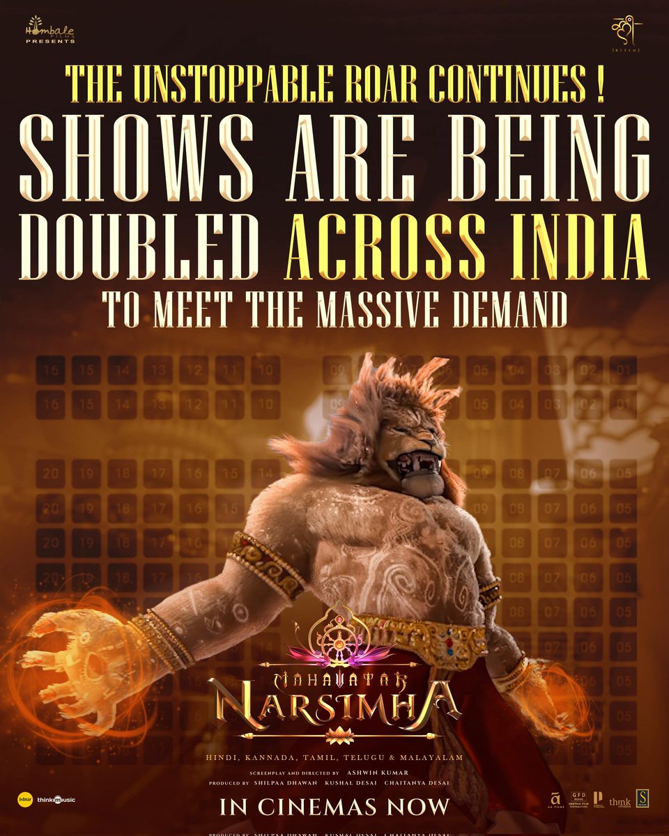 CinemaWithAB's tweet image. #MahavatarNarsimha Received a great response 👌
Trending in BMS with 10K+ tickets sold in every hour🔥