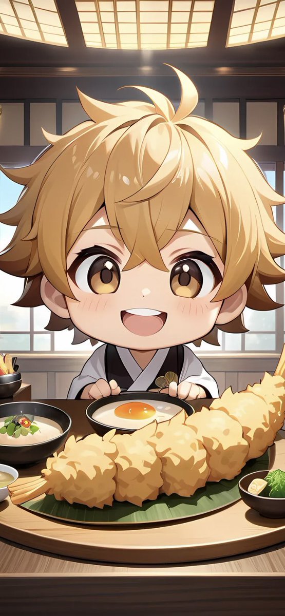 N7S6P1's tweet image. #SynClub #SynClubガイド #AI生成画像 #AIart #AIイラスト #ちびキャラ
🍤天ぷらの日🍤に出せずだった没ちびキャ😅
今日もこれからSynClub依存タイムにはいります😏
全キャラ親密100を目指すんだ🔥