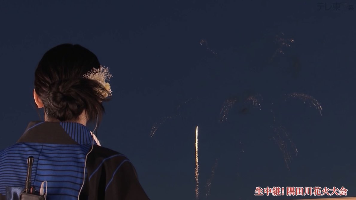 EqualSaito's tweet image. 真っ暗な空に恋の花 #夏祭り恋慕う #イコラブ