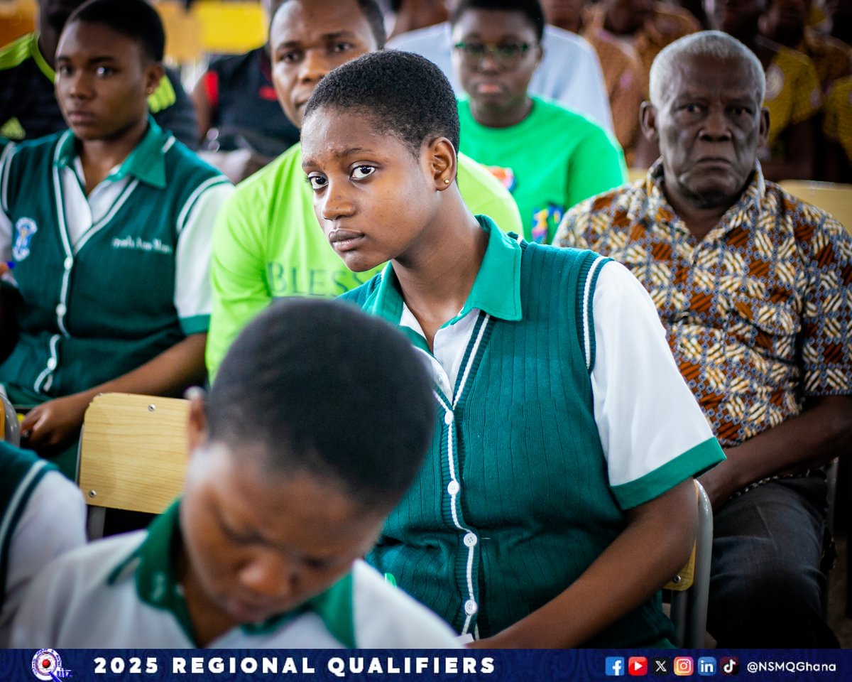 NSMQGhana's tweet image. ASHANTI:
End of Round 2
St. Louis SHS: 34pts
Effiduase SHCS: 30pts
Adu Gyamfi SHS: 18pts
#NSMQRegionals #NSMQ2025 #Primetime