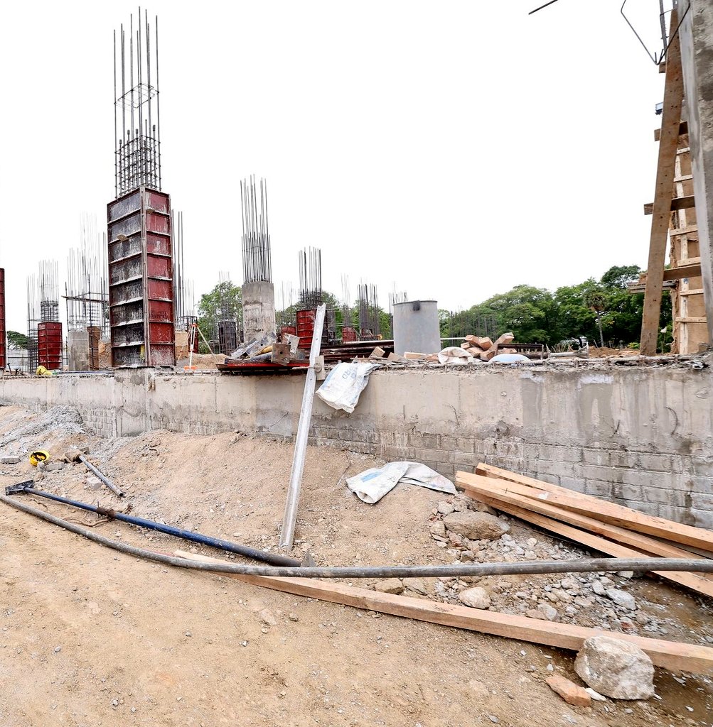 Trichiites's tweet image. Construction update of the Grand Library and Intellectual Centre in the Name of Perunthalaivar Kamarajar in Trichy. #TrichyGrandLibrary #Tiruchi