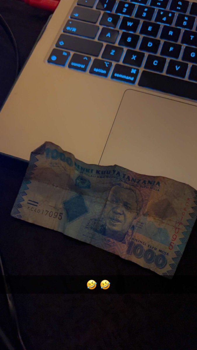 Some mandem gave me 1,000 Tz shillings that’s just 400 UGX difference 🤣. I appreciate the gesture though I am pretty sure I passed it on thinking it was 2K