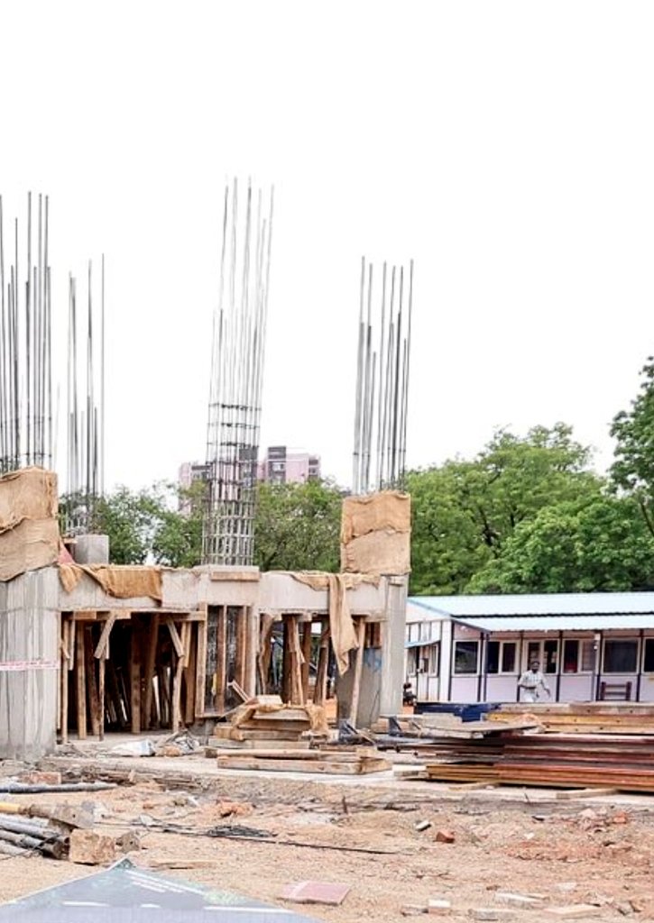Trichiites's tweet image. Construction update of the Grand Library and Intellectual Centre in the Name of Perunthalaivar Kamarajar in Trichy. #TrichyGrandLibrary #Tiruchi