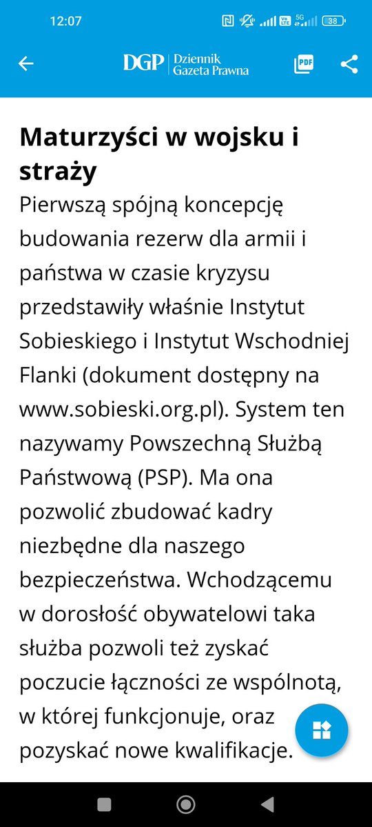 laskowski_pl's tweet image. Pan @BartoszMarczuk w weekendowym wydaniu @DGPrawna proponuję nowe podejście do poboru.
Obawiam się, że mentalność naszych kadr, zwłaszcza niższych szarż, spowoduje, że wrócimy do fali rodem z PRL, tylko lepiej opłacanej.
Czy będzie lepiej? Jak sądzicie🤔
Polecam lekturę.