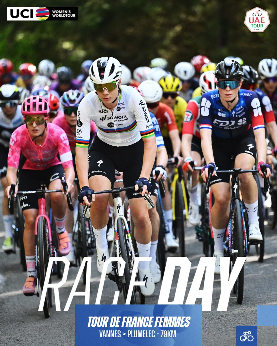 UCI_WWT's tweet image. 🇫🇷 @LeTourFemmes - Stage 1
📏 79km
⛰️ 1130m D+
🏁 19:30
Here we are, the Tour de France Femmes starts today in Brittany!
#UCIWWT #TDFF2025