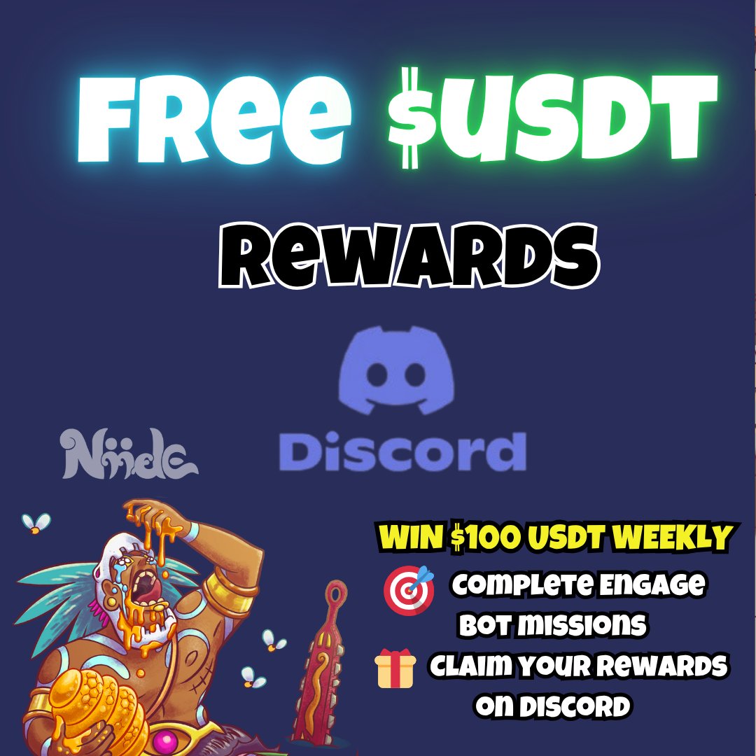 🚨 Win USDT Weekly!   

Claim your prize directly on Discord  🤖

discord.gg/mXR4GhuKBV 

#Airdrop #CryptoGiveaway #USDT #Web3Gaming #Niide #Airdrop #CryptoGiveaway #USDT #Web3Gaming #Polygon #PlayToEarn #BlockchainGaming #Token #FreeMoney #CryptoAirdrop #Discord