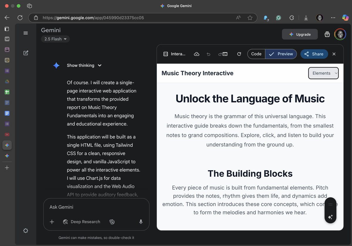 emmanuelmotsi's tweet photo. Mind blown! 🤯 Just started exploring Google's Gemini AI. I used AI Studio to import and summarize an entire YouTube video in seconds! Deep research analyzes and synthesizes information, providing in-depth responses! AI is real!
#ALX_AiSK @alx_africa https://t.co/VDtPdt5gB0