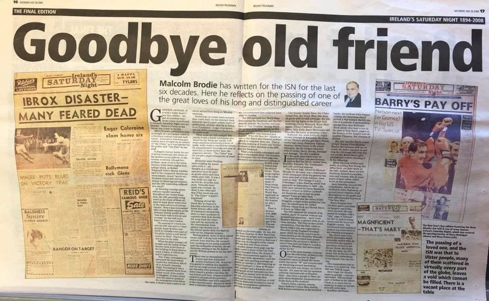 EDiamond136's tweet image. Hard to believe July 2008 seen the last Ireland’s Saturday Night published
Throughout the 80,90s i had people queue up for hours awaiting the arrival of the ‘Pink’ it was the only way of finding out about all sports played that day. A land before the internet and mobile phones