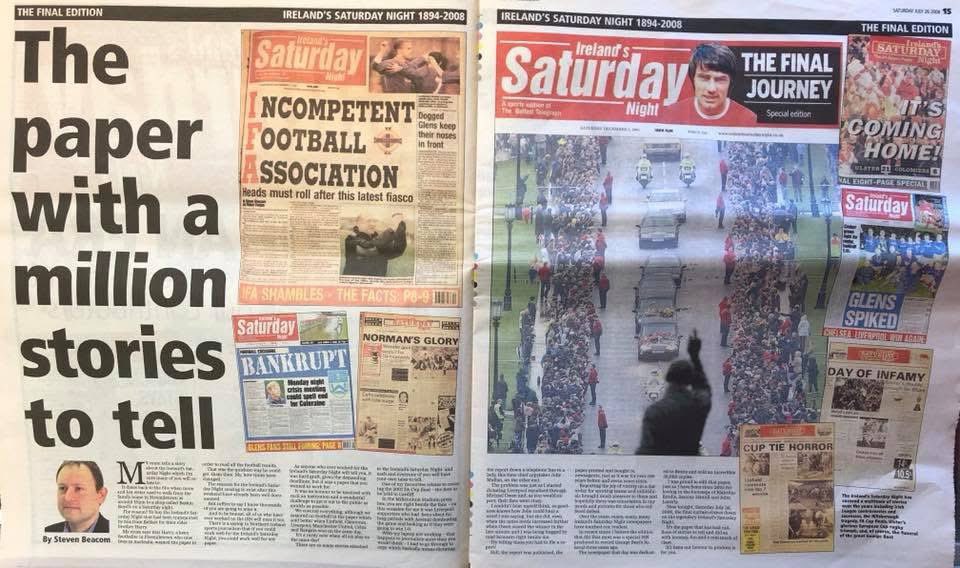 EDiamond136's tweet image. Hard to believe July 2008 seen the last Ireland’s Saturday Night published
Throughout the 80,90s i had people queue up for hours awaiting the arrival of the ‘Pink’ it was the only way of finding out about all sports played that day. A land before the internet and mobile phones