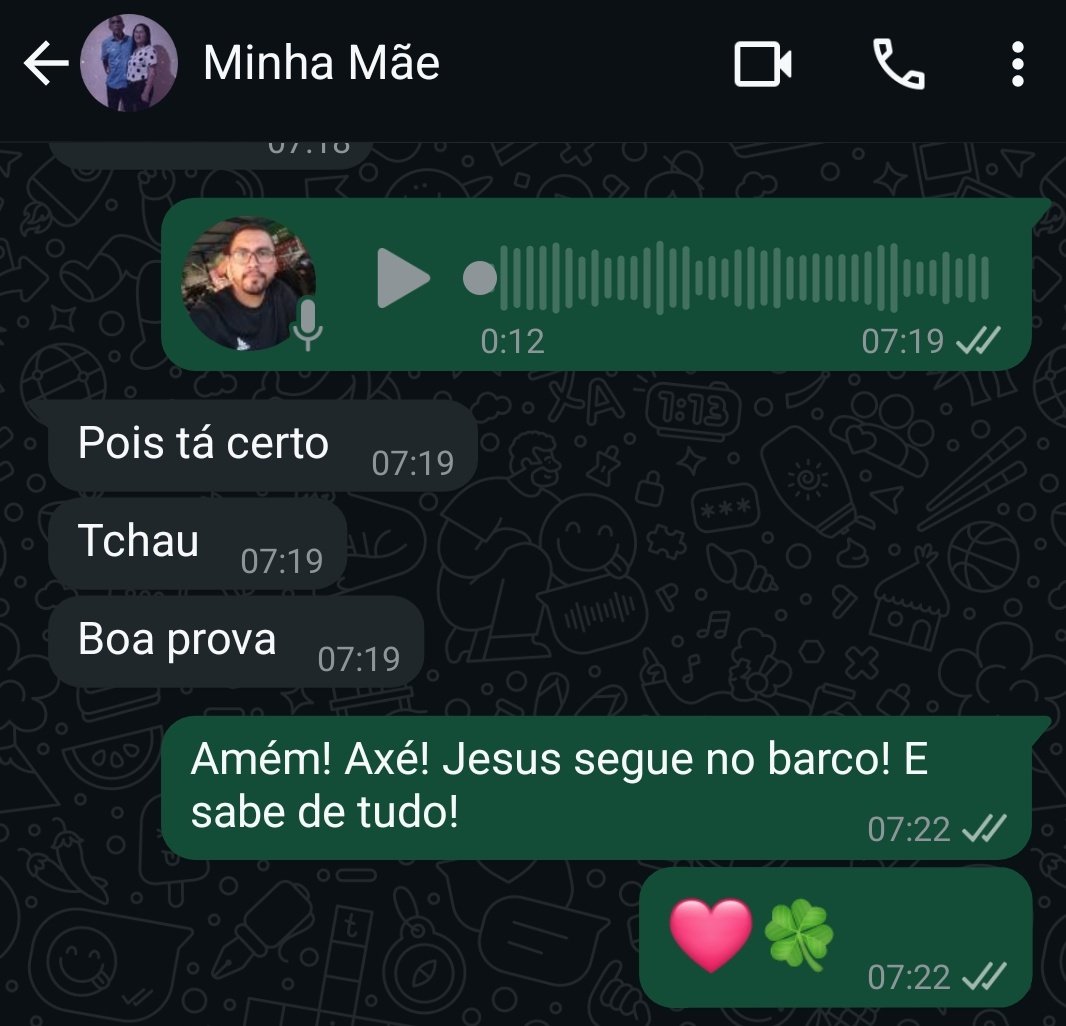 Depois de tanto tempo eu poder falar do que acredito,  de onde estou...

Minha fé me leva longe!!