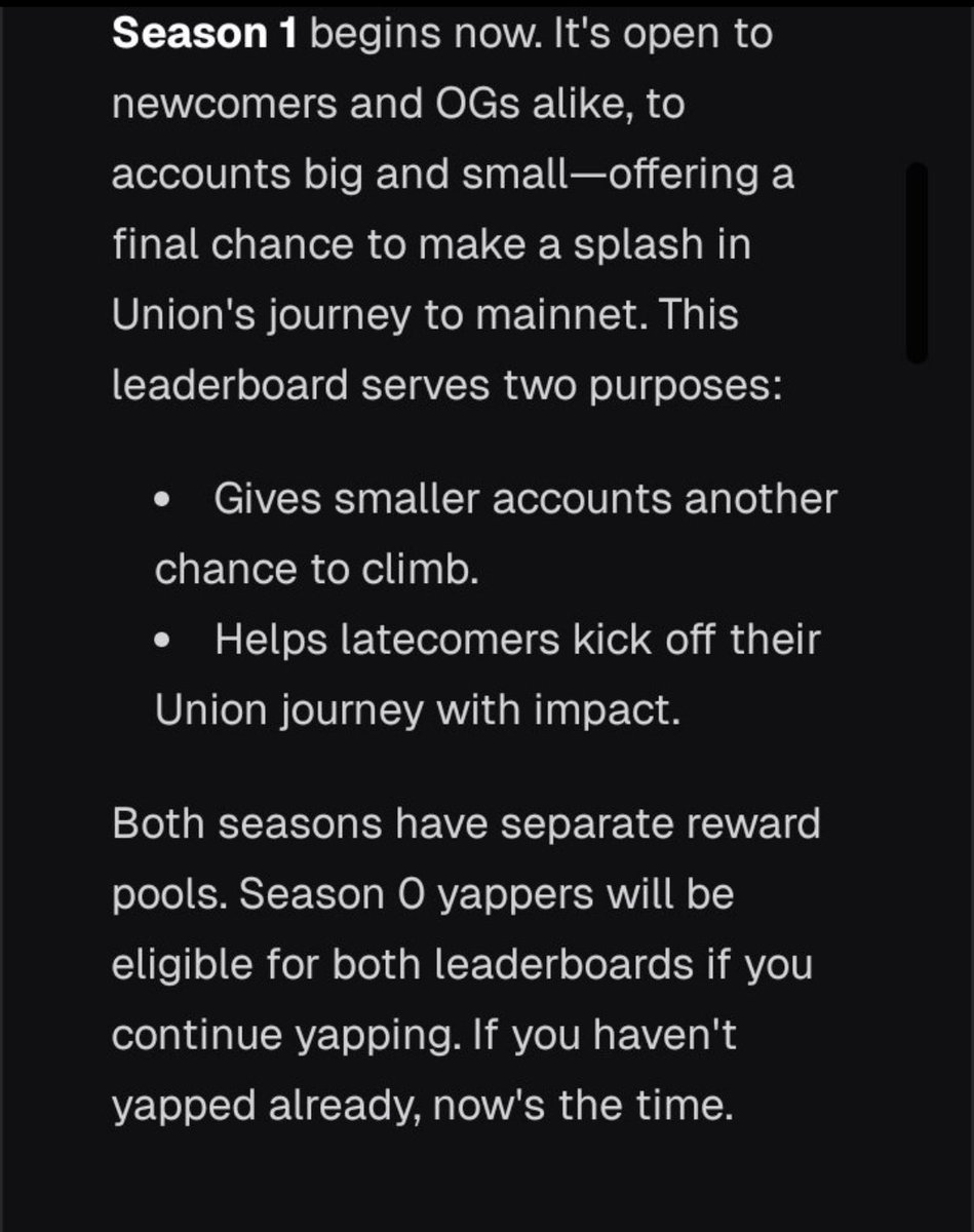 CryptoUpdate111's tweet image. Bro to bro
Pivot to @union_build now!!!! 😳😳
If you missed out on Season 0 which has already ended.
Season 1 begins now. It's open to everyone.
In the name of God don’t fade this one
zkgm!!!!🦈