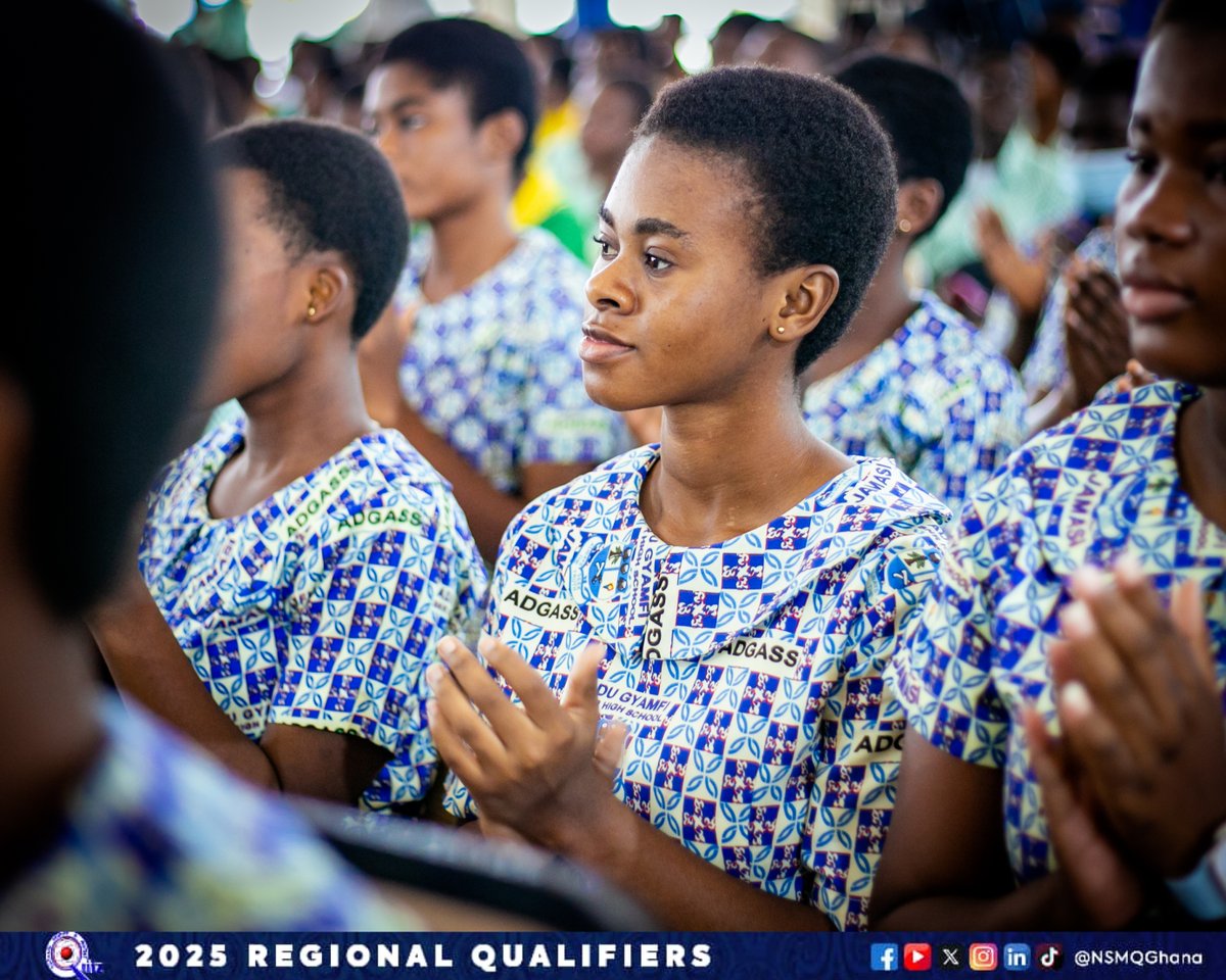 NSMQGhana's tweet image. ASHANTI:
End of Round 3
St. Louis SHS: 47pts
Effiduase SHCS: 46pts
Adu Gyamfi SHS: 31pts
#NSMQRegionals #NSMQ2025 #Primetime