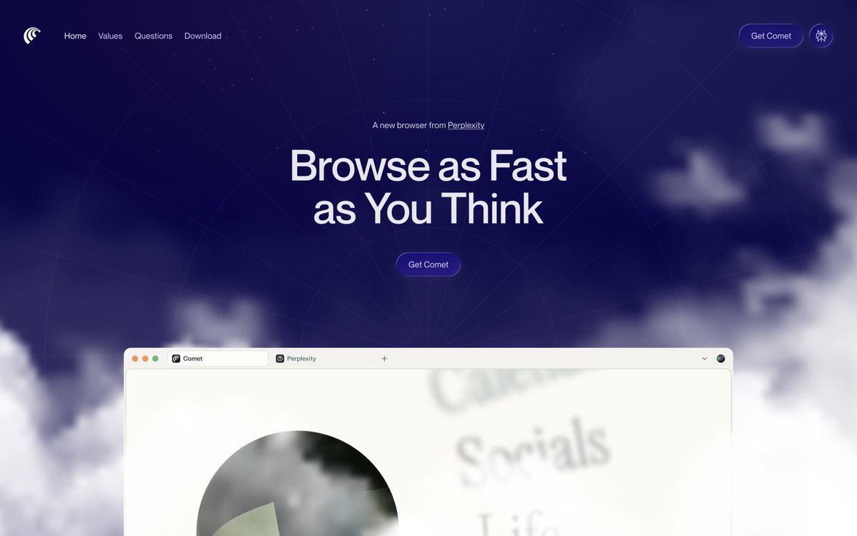ralabs_'s tweet image. I redesigned Comet hero...