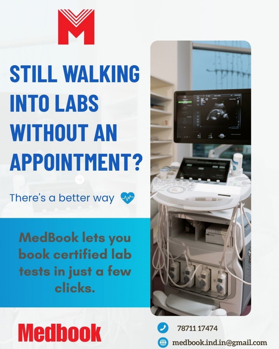 medbook_in's tweet image. ✨ Book certified lab tests anytime, from anywhere - only on MedBook.
#MedBook #LabTestBooking #DiagnosticsMadeEasy #BookYourTest #HealthCheckSimplified #SmartHealth #OnlineLabBooking #MedicalCareReimagined