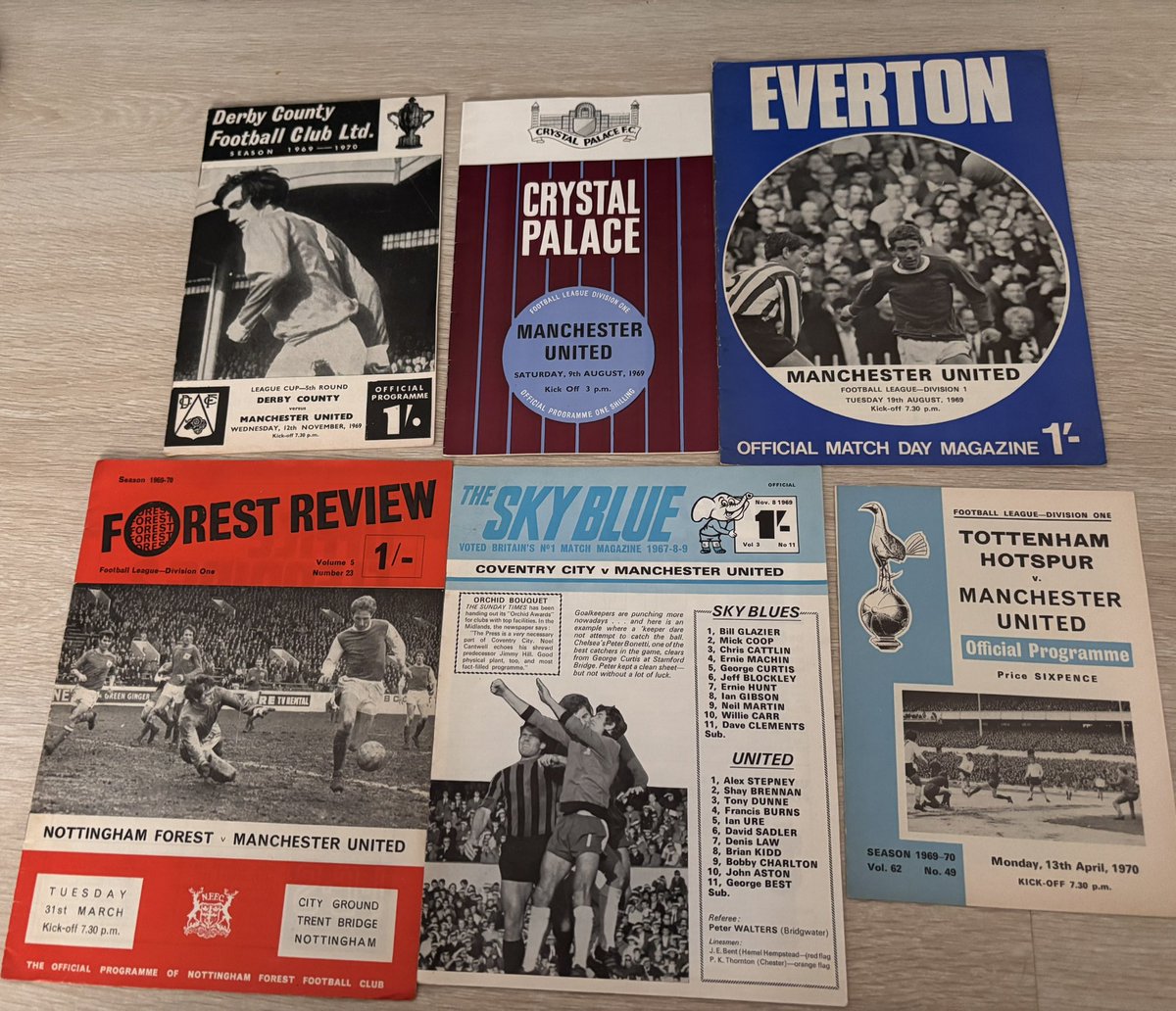 MUFCMemorabilia's tweet image. Manchester United 1960s away Programmes
£0.50 each
Excluding postage