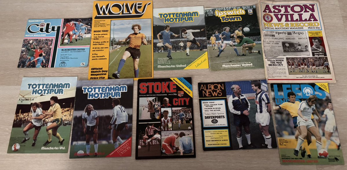 MUFCMemorabilia's tweet image. Manchester United 1970s away Programmes
£0.50 each
Excluding postage