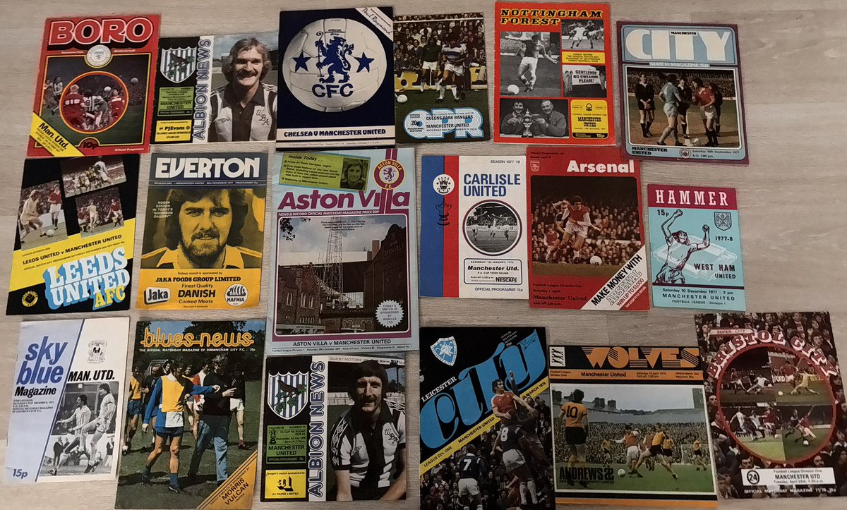 MUFCMemorabilia's tweet image. Manchester United 1970s away Programmes
£0.50 each
Excluding postage