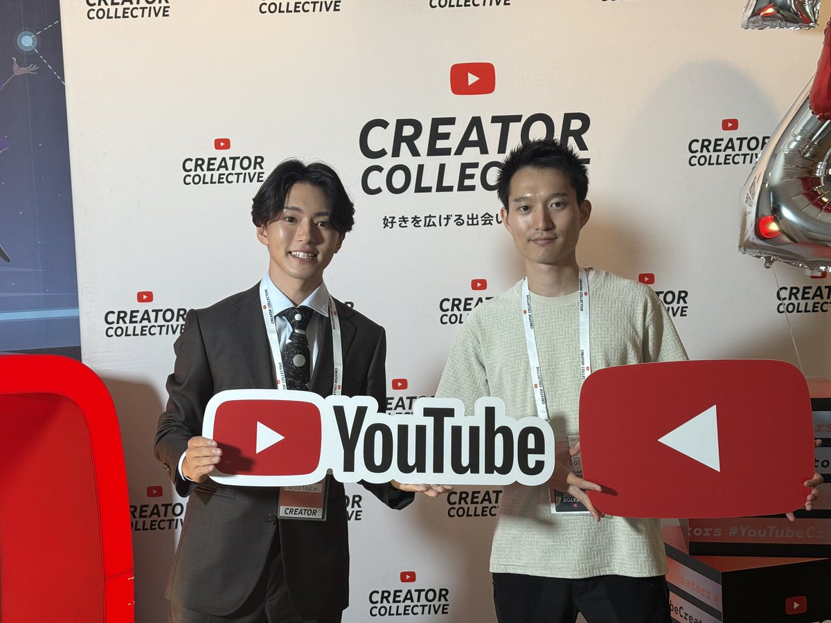 keitowebai's tweet image. 10万人超え登録者限定のYouTubeクリエイターイベントに1人で飛び込み参加。

20万人登録のあべむつきさん（@aheaheeeeeeeee）と初対面＆コラボ決定。「酒飲みながら議論しましょう！」と意気投合。…