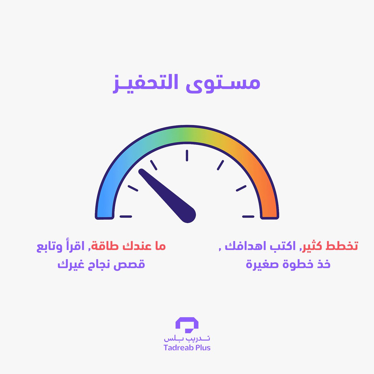 التحفيز مهم ، بس الاهم انك تقدر تحول هذا التحفيز لخطوات فعلية تقدر تستمر عليها وتوصلك لاهدافك 💜✨
#تدريب_بلس