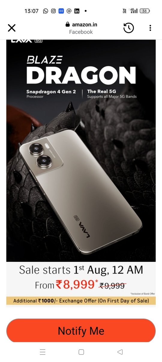 Sonali Nandy (@sonalinandy8) on Twitter photo Done Dear Team ✅ #BlazeDragon5G #RiseOfTheIndianDragon #LavaMobiles #ProudlyIndian
<a href="/LavaMobile/">Lava Mobiles</a> Done Dear Team ✅ #BlazeDragon5G #RiseOfTheIndianDragon #LavaMobiles #ProudlyIndian
<a href="/LavaMobile/">Lava Mobiles</a>