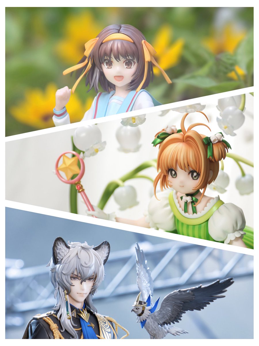 Sheepworm's tweet image. 明日のWF最終告知です~
この3つの作品はワンフェスで展示&販売されます~@DXmodeler
@Echostudio1236
【卓番4-35-01】
涼宮ハルヒ.驚愕Ver
木之本桜.スズランVer
シルバーアッシュ.不融氷Ver
#涼宮ハルヒ #カードキャプターさくら #木之本桜 #アークナイツ #WF2025S #ワンフェス2025夏 #WF2025夏