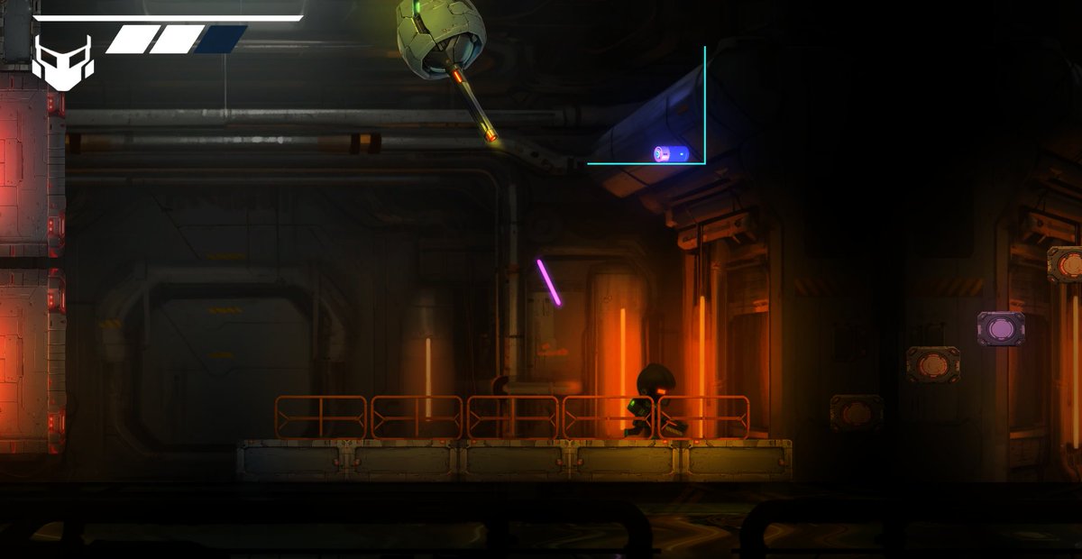 #screenshotsaturday 
Working in the turrets 👀

#platformer #2d #scifiart #indiegame #gamedev