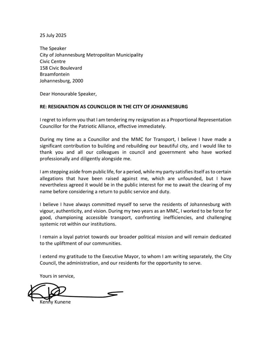 TellTheTruth_SA's tweet image. BREAKING NEWS: Kenny Kunene, the MMC for Transport in the City of Johannesburg, has tendered his resignation from his position after being found in the house of alleged member of a murder syndicate, Katiso Molefe. @Kenny_T_Kunene @DadaMorero @GaytonMcK