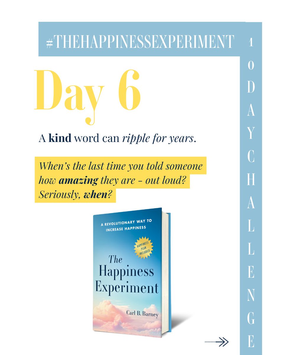 happyXperiment's tweet image. When did you last tell someone they’re amazing publicly?
Not a like. Not a DM. But out loud.
🗣️ Today’s #TheHappinessExperiment:
Shout out a mentor.
Tag a friend.
Leave a real compliment.
Gratitude goes viral. Let’s ripple joy.
#PublicCompliment #KindnessMatters #CarlBarney