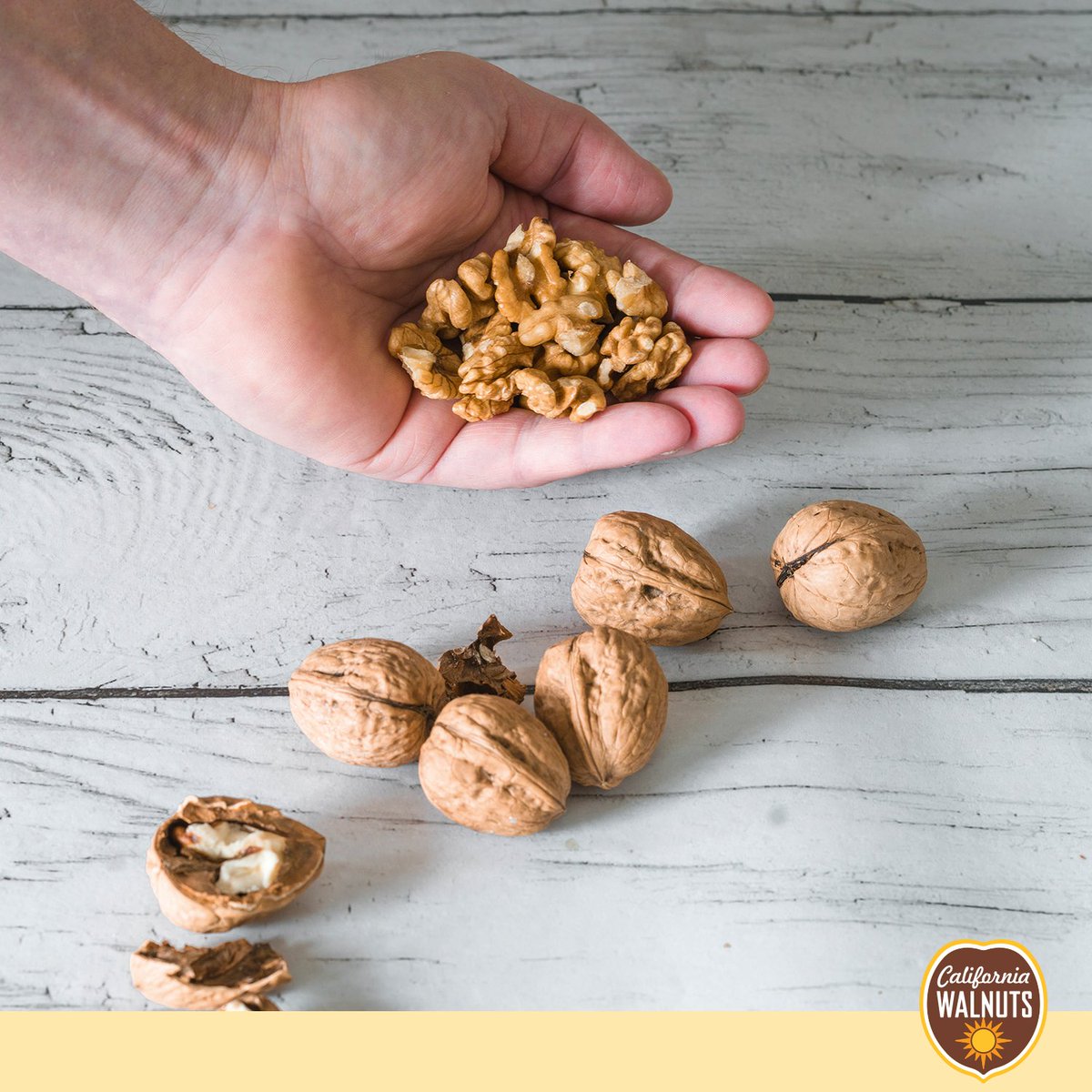 Support your heart with a daily handful of #Californiawalnuts — they may help lower blood pressure, improve cholesterol, and reduce heart disease risk.

You read it right — a handful, that's it! 

#Walnuts