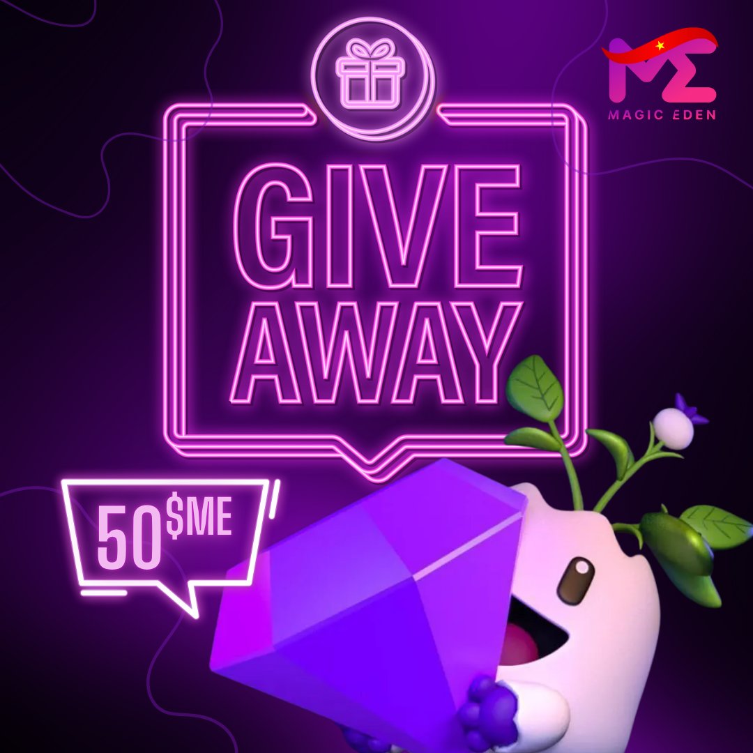 SUTUONG - MOCA (@tuong_degennft) on Twitter photo GIVEAWAY 50$ CHO 5 BẠN MỖI BẠN 10$ CÙNG MAGIC EDEN VIỆT NAM 🇻🇳
- Magic Eden 🇻🇳 và GM Việt Nam sắp tới , sẽ có 1 buổi Event rất nhiều insights và alpha chia sẻ cùng nhau.
- Give away Thể lệ đơn giản cho anh em Magic Eden Việt Nam:
1 Follow : <a href="/magicedenvn_/">Magic Eden Việt Nam 🇻🇳</a> + GIVEAWAY 50$ CHO 5 BẠN MỖI BẠN 10$ CÙNG MAGIC EDEN VIỆT NAM 🇻🇳
- Magic Eden 🇻🇳 và GM Việt Nam sắp tới , sẽ có 1 buổi Event rất nhiều insights và alpha chia sẻ cùng nhau.
- Give away Thể lệ đơn giản cho anh em Magic Eden Việt Nam:
1 Follow : <a href="/magicedenvn_/">Magic Eden Việt Nam 🇻🇳</a> +