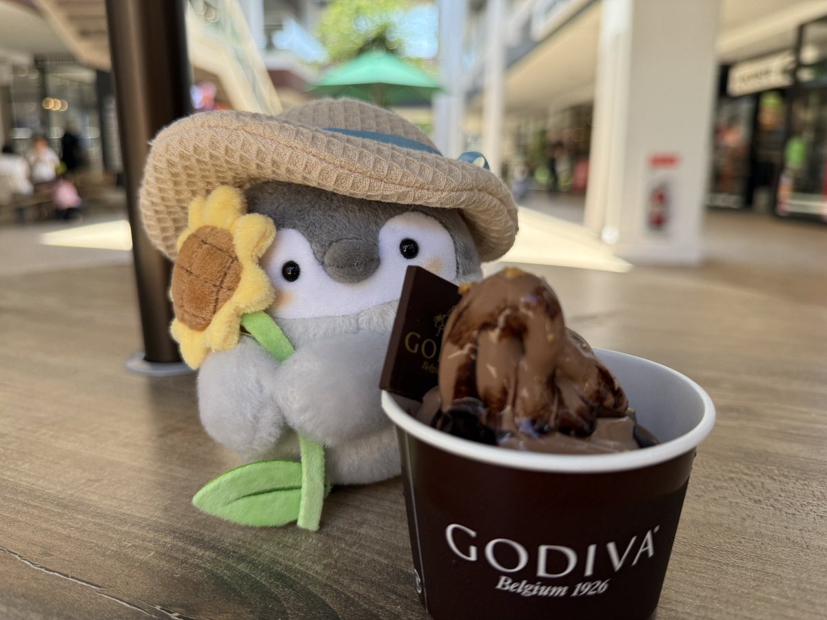 夏のソフトクリームさん、溶けるのが早いものだなぁ🍦

#コウペンちゃん #ぬい撮り