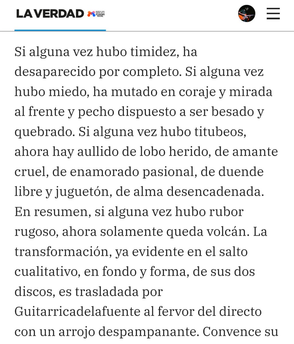 JorgeAndreuB's tweet image. Esto de @albertofrutos sobre Guitarricadelafuente.

La noche de ayer en @mardemusicasct entró por las pupilas y se aloja ya en la memoria colectiva.