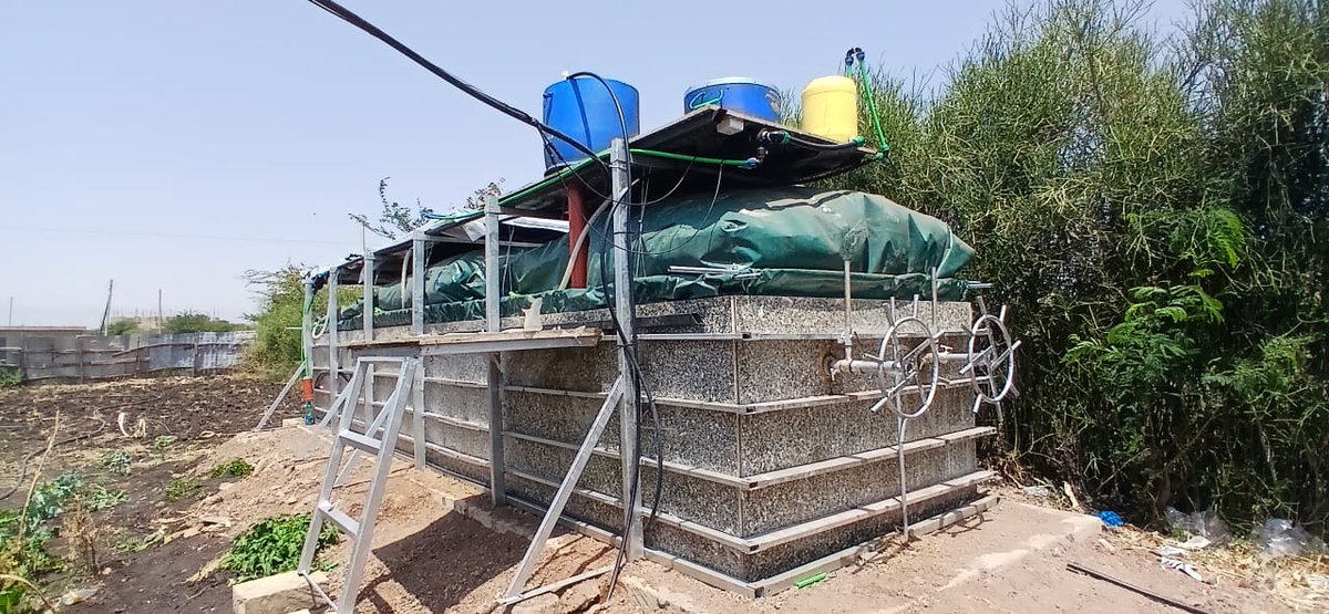 Flexi_Biogas's tweet photo. 🚨 Project Update from Isiolo!
Our #TReX30 Biogas System is now producing gas 🔥 and already powering 4 households — with 3 more to go!
We're turning slaughterhouse &amp; market waste into cooking gas and organic fertilizer. ♻️💨
@midpkenya @Ict011 
#FlexiBiogas #CircularEconomy https://t.co/BofHQDrcjb