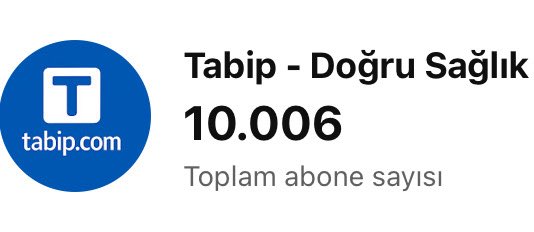 Mutluyum, gururluyum. İnsanlık için küçük ama benim için büyük bir sayı ❤️

youtube.com/@tabipcom