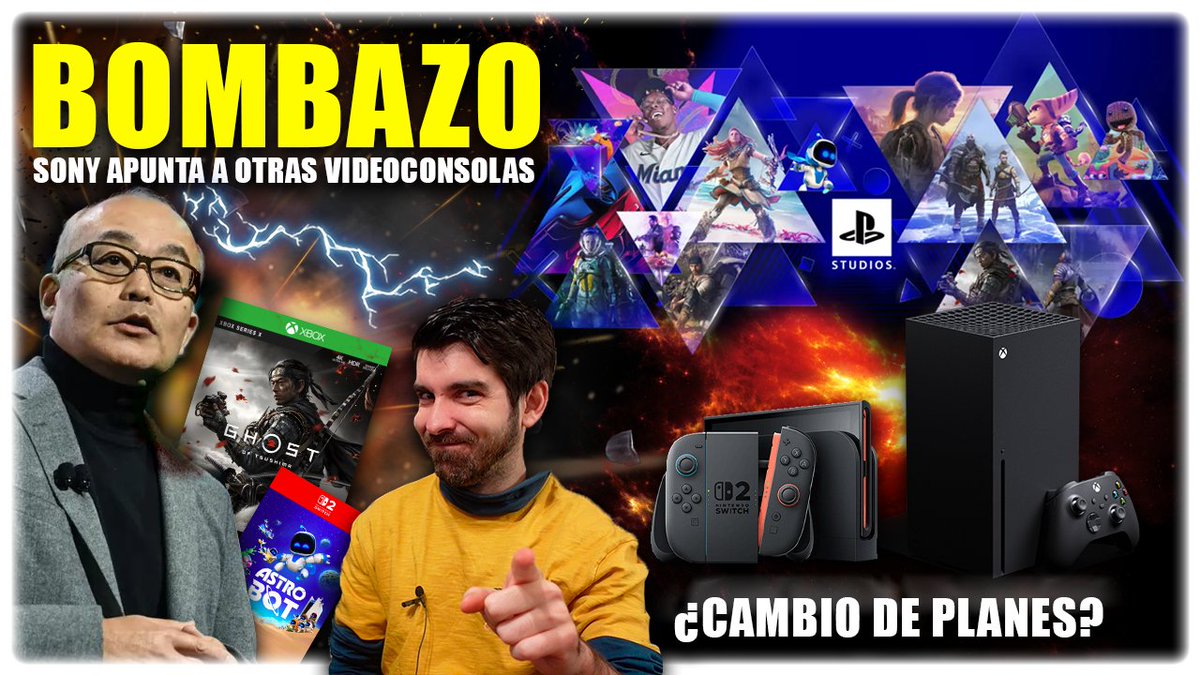 semonster66's tweet image. ⚠️NUEVO VÍDEO⚠️
🎮 OFICIAL: PlayStation llevará a XBOX y SWITCH 2 sus juegos exclusivos
-----------
✅ Vídeo: youtu.be/4s0TtCk-wj8
-----------
#Videojuegos #Microsoft #sony #PlayStation #PS5 #Xbox #NintendoSwitch2 #gamepass #psplus #pc #steam #Helldivers2 #FelizSábado #wow