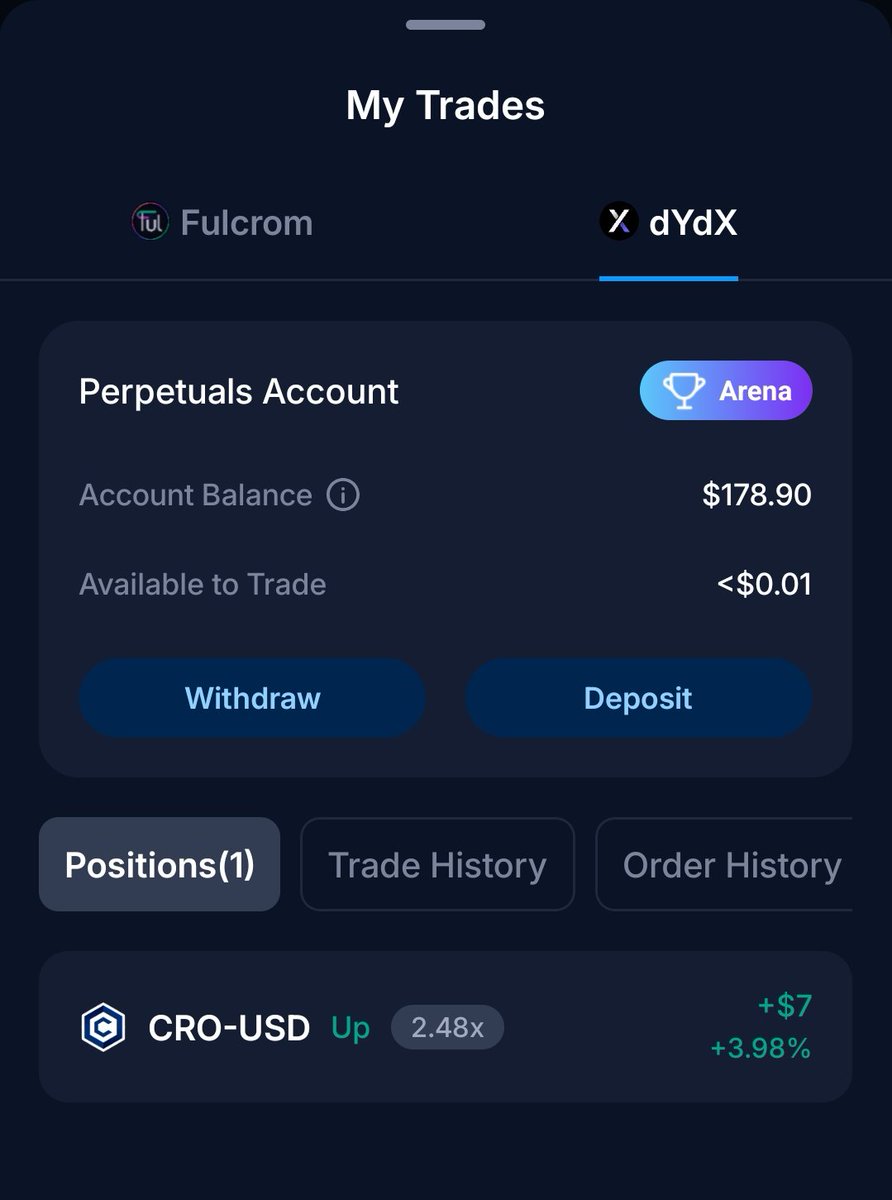 TheCoinBaron's tweet image. Impressed by the @dYdX integration with @onchain_wallet 👏
- Clear mobile UX/UI 📱
- Decent fees 💰
- Great selection of tokens 🪙
Only still missing support for the Cronos Chain to onboard more users 👀