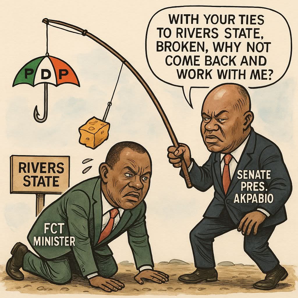 obaofph01's tweet image. It is no longer news that a cold war exist between FCT Minister Nyesom Wike & Senate President Godswill Akpabio. But we are all pretending is fine.