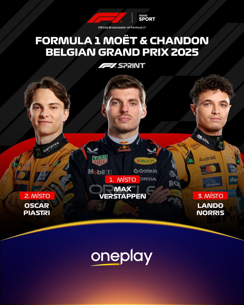 𝐌𝐚𝐱 𝐕𝐞𝐫𝐬𝐭𝐚𝐩𝐩𝐞𝐧 vycvičil oba McLareny a ovládl 𝐒𝐏𝐑𝐈𝐍𝐓 v Belgii! 🦁🇳🇱

#NovaSport | #BelgianGP | #F1