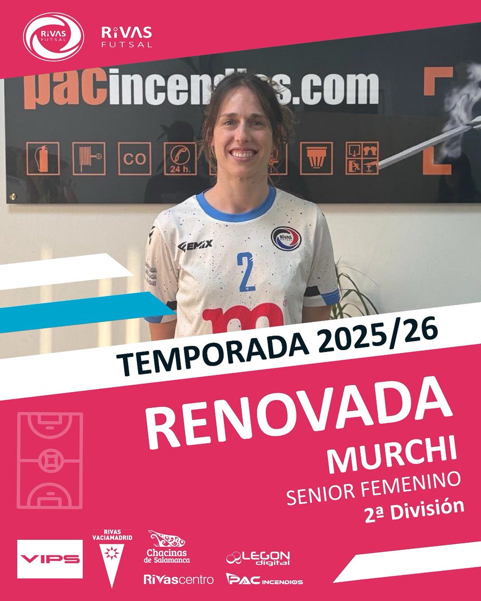 cdrivasfutsal's tweet image. 🚨 𝗥𝗘𝗡𝗢𝗩𝗔𝗗𝗔

𝗠𝘂𝗿𝗰𝗵𝗶 seguirá en la Segunda División Femenina 💙

🔝 Líder dentro y fuera de la pista
🔁 Polivalente, con actitud ejemplar
🌱 Referente para las niñas de nuestra cantera

¡Gracias por seguir con nosotros!

#RivasFutsal #Renovación #Murchi