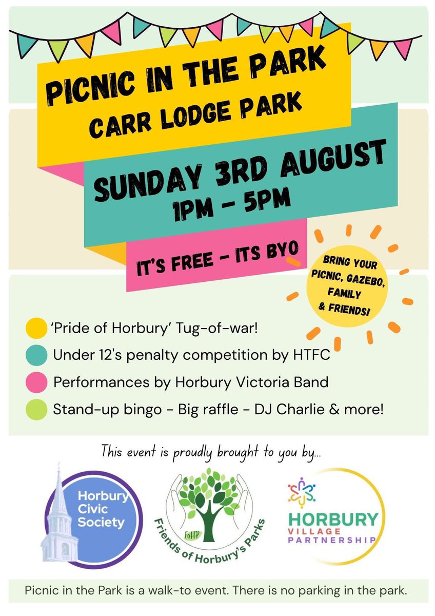 Picnic in the park, Saturday 3rd August 🧺 ☀️ 

#Horbury #LoveHorbury #LoveWhereYouLive