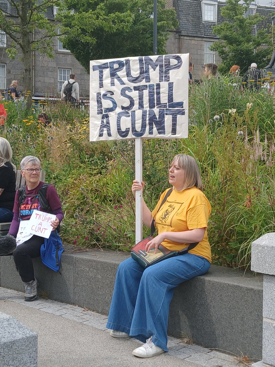 joshpizpom's tweet image. It's fair to say Mr Trump wouldn't be warmly received if he happened by Aberdeen City Centre this afternoon.
@heraldscotland