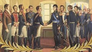 ajcaleca's tweet image. «...Tuve la satisfacción de abrazar al héroe del Sur de América.Fue uno de los días más felices de mi vida. El Libertador de Colombia auxilia al Perú con tres de sus bravos batallones.Tributemos todos un reconocimiento eterno al inmortal Bolívar...»
José de San Martín, 26/7/1822