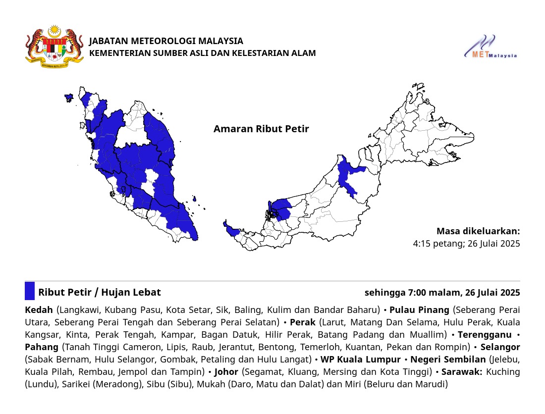 metmalaysia's tweet image. AMARAN RIBUT PETIR. ⛈⛈⛈
#ributpetirmetmalaysia
#metmalaysia
#NRES
#MalaysiaMadani
