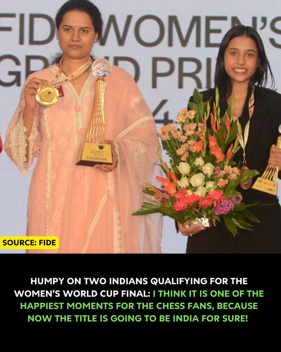 chesscom_in's tweet image. 🇮🇳 FIDE Women's World Cup Champion will be from INDIA! 📸 @FIDE_chess