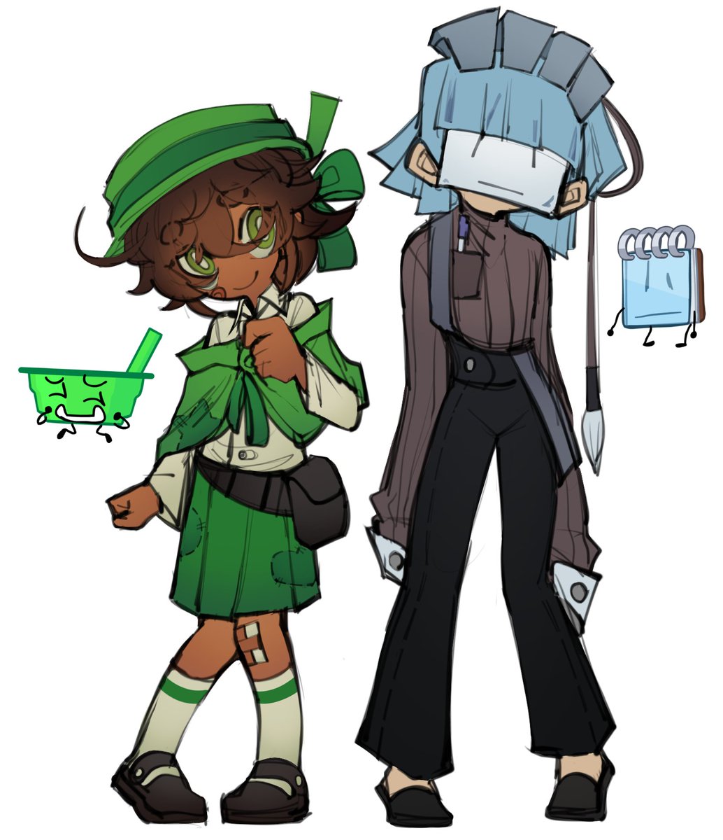 chromojoy's tweet image. Going back to making more gijinka concepts... #osc #animaticbattle