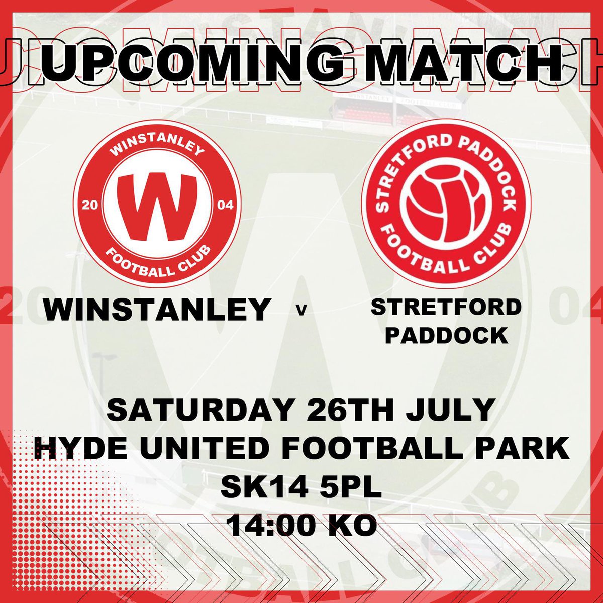 Winstanley Warriors FC (@wwjfc) on Twitter photo GAME DAY
We are back in <a href="/CheshireFL/">Cheshire Football League ⚽️</a> league action today as we travel over to <a href="/hydeunited/">Hyde United FC 🐯</a> to face <a href="/SPaddockFC/">Stretford Paddock FC</a> with a 3pm kick off.
If you can’t attend today’s game you can also watch live on twitch. GAME DAY
We are back in <a href="/CheshireFL/">Cheshire Football League ⚽️</a> league action today as we travel over to <a href="/hydeunited/">Hyde United FC 🐯</a> to face <a href="/SPaddockFC/">Stretford Paddock FC</a> with a 3pm kick off.
If you can’t attend today’s game you can also watch live on twitch.