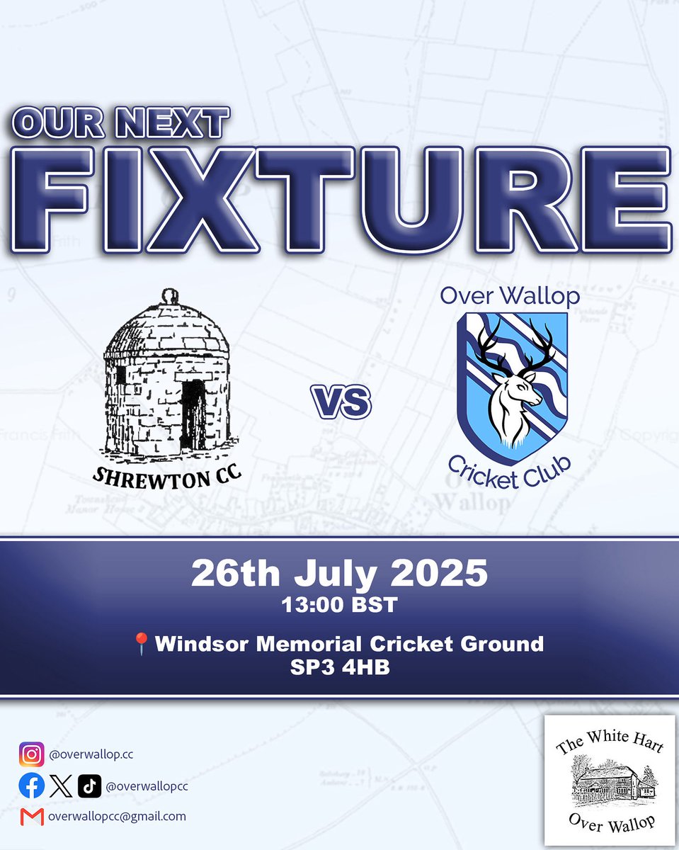 OverWallopCC's tweet image. Today we travel to Shrewton CC for what could be a tough away day