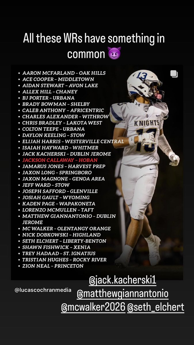 kstaff (@kstaff07) on Twitter photo #StartingWithStafford
<a href="/MatthewGiannan1/">Matthew “Matty” Giannantonio</a> <a href="/jackkacherski1/">Jack Kacherski</a> <a href="/ElchertSeth/">Seth Elchert 3⭐️WR</a> <a href="/mcwalker2026/">Marlon “MC” Walker ll</a> #StartingWithStafford
<a href="/MatthewGiannan1/">Matthew “Matty” Giannantonio</a> <a href="/jackkacherski1/">Jack Kacherski</a> <a href="/ElchertSeth/">Seth Elchert 3⭐️WR</a> <a href="/mcwalker2026/">Marlon “MC” Walker ll</a>