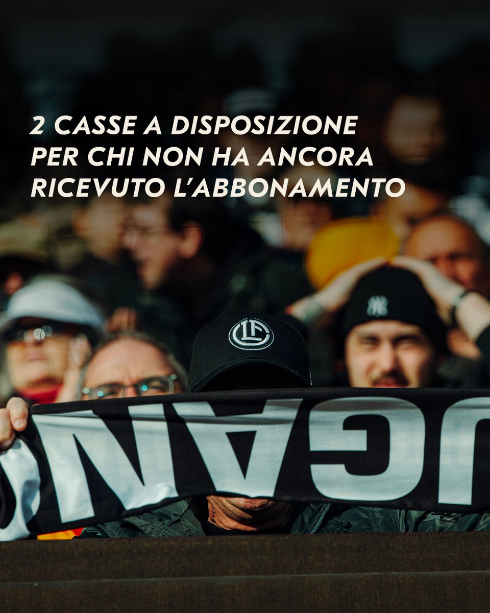 FCLugano1908's tweet image. In vista della prima giornata di Brack Super League 2025/26, il Club informa che saranno operative due casse dedicate agli abbonati che hanno riscontrato problemi nella ricezione della tessera stagionale.
Tutte le info ๐๐ป buff.ly/bITe7Wy
#noibianconeri #fclugano #lug