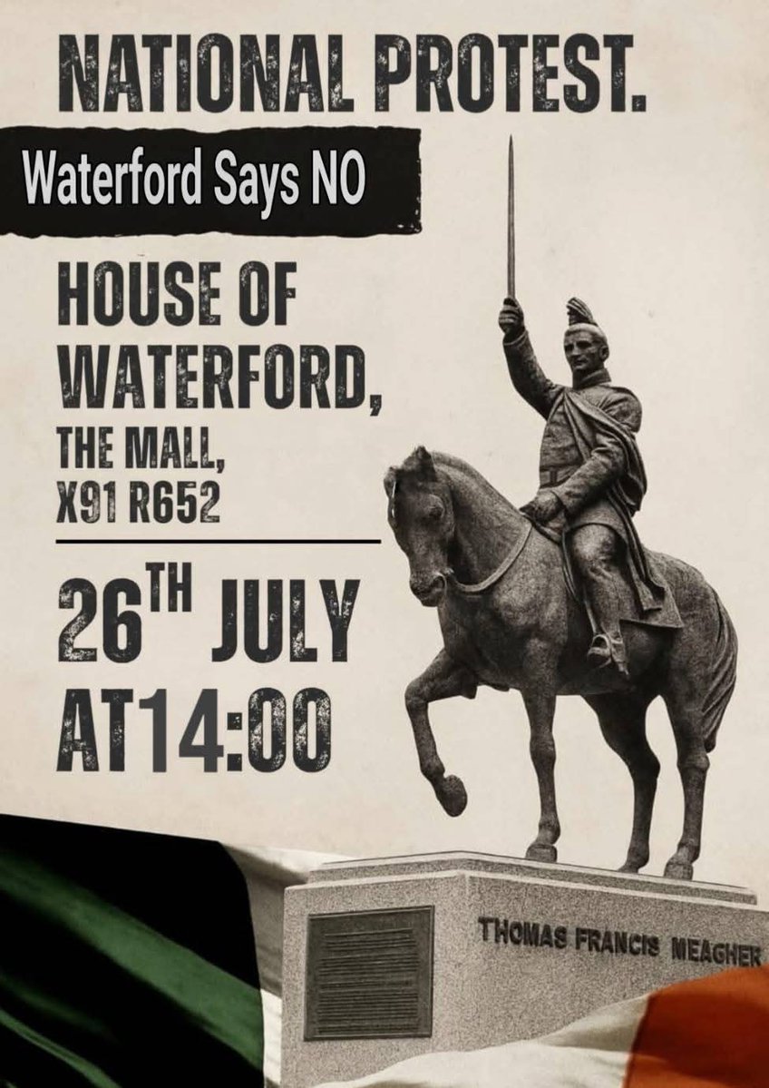 politicseu7's tweet image. Protest in Waterford today 2pm
Slowly but surely taking our country back 🇮🇪
#NationalProtest